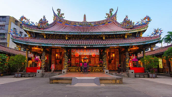 Bao An temple in Taipei Taiwan