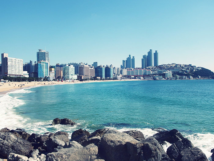 Busan Haeundae beach