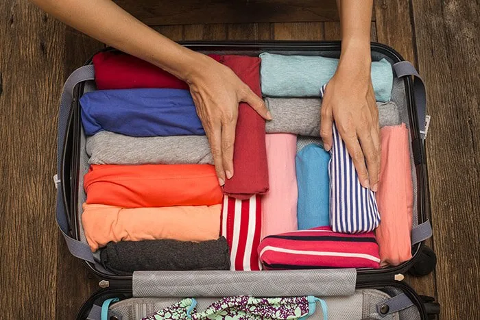 Create More Space By Rolling Clothes