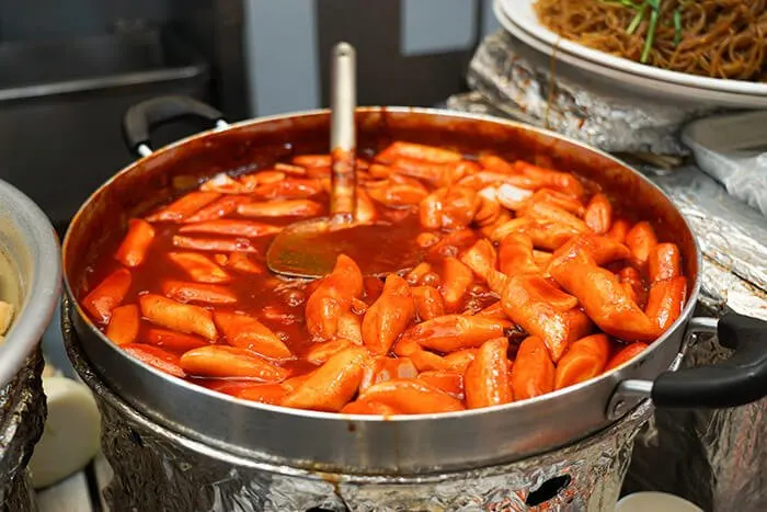 Korean spicy food tteokbokki