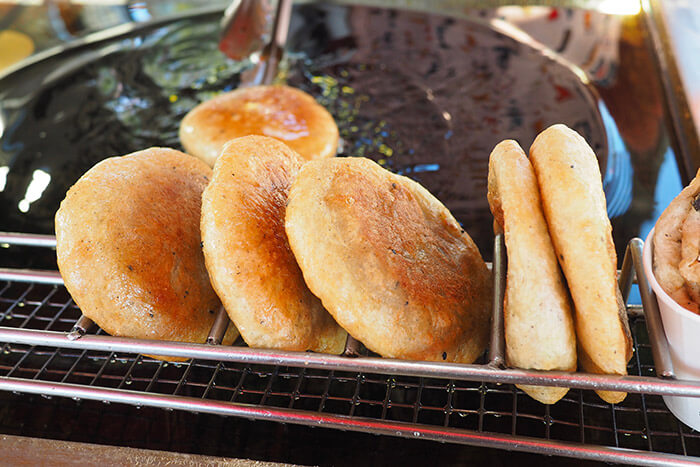 Korean sweet street pancake Hotteok