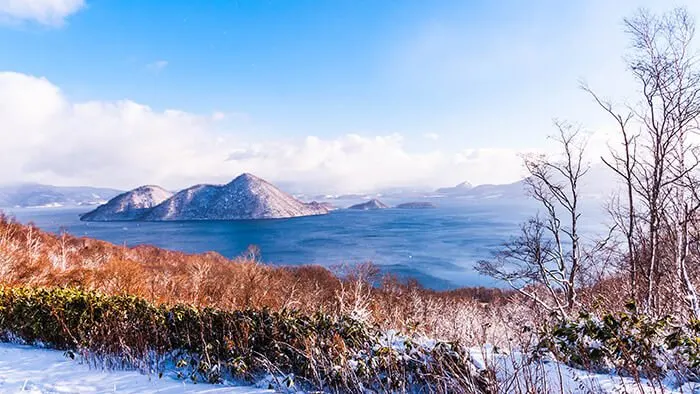 Lake Toya in Hokkaido winter