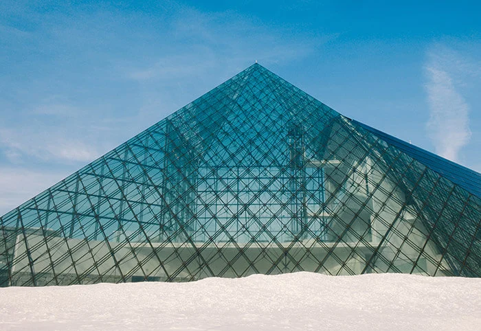 Moerenuma park glass pyramid
