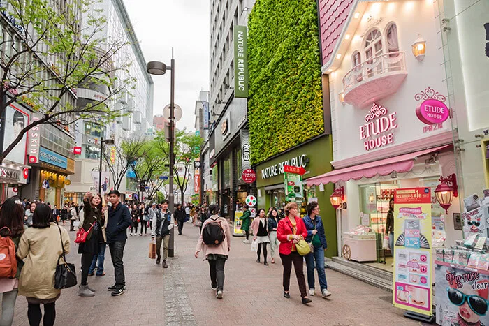 Myeongdong commercial area