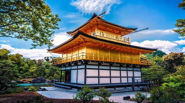 The Golden Pavilion at Kinkakuji Temple