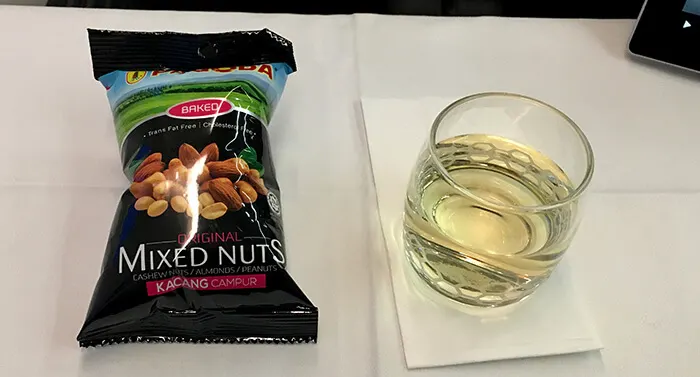 snacks on plane
