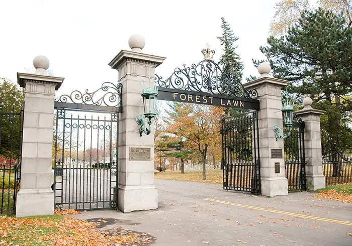 Forest Lawn Cemetery gate