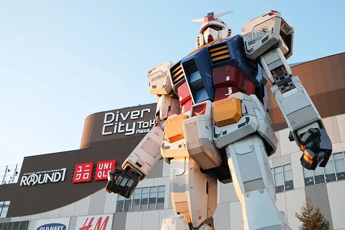 Gundam robot in Odaiba