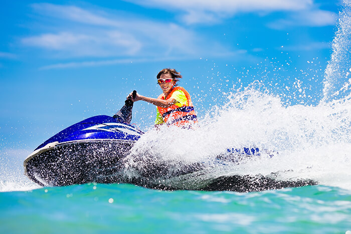 Jetskiing