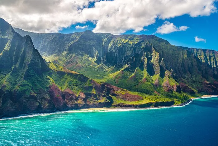 Kauai island on Hawaii