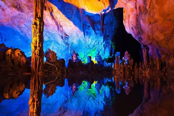 Reed Flute Caves in Guilin ,China