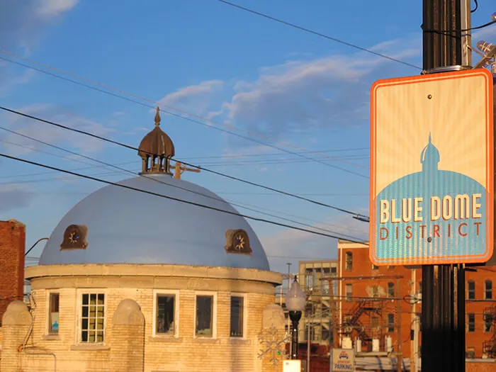 The Blue Dome District in Tulsa