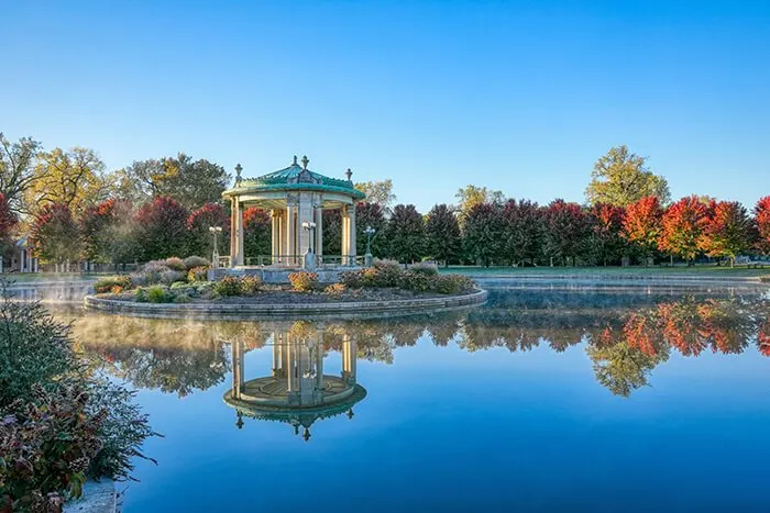 The bandstand located in Forest Park