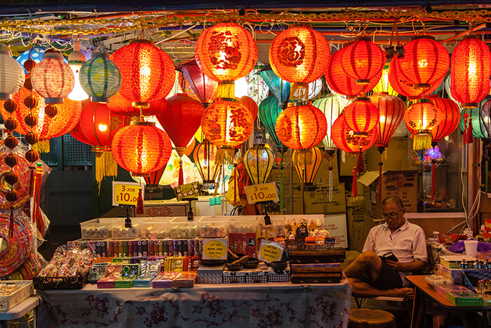 street vendor in Chinatown