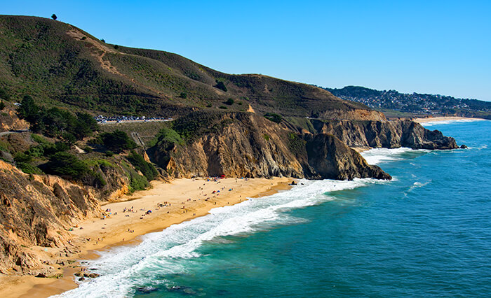 Gray Whale Cove State beach