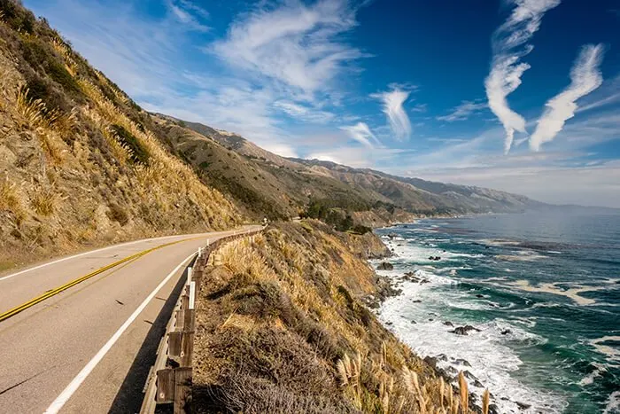 Highway 1 on the pacific coast, California