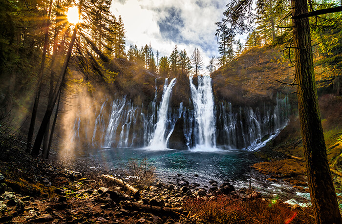 Sunrise on Burney Falls