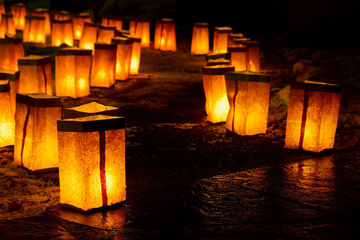 Christmas Eve Luminarias in Santa Fe