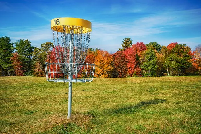 Disc golf hole basket