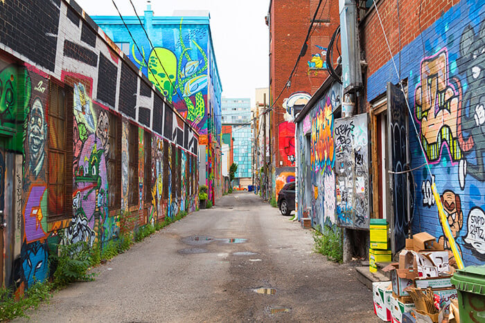 Graffiti Alley in Toronto