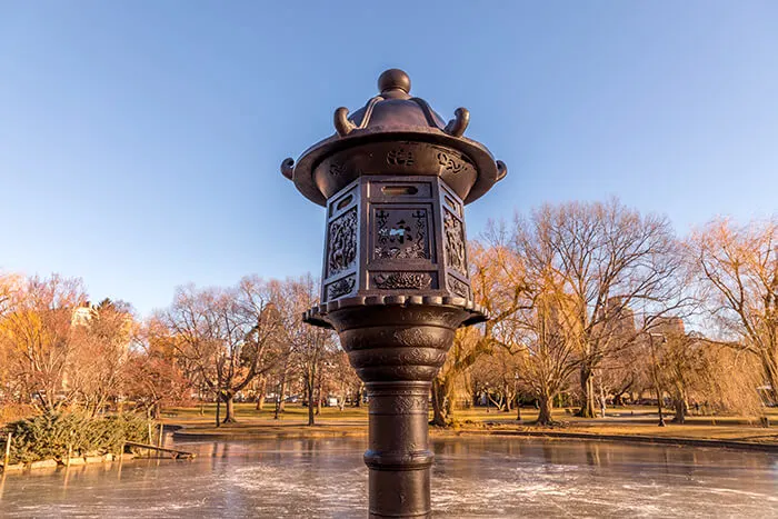 apanese Lantern Sculpture in Boston Public Garden