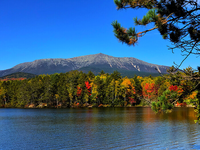 Maine’s Mount Katahdin in the fall