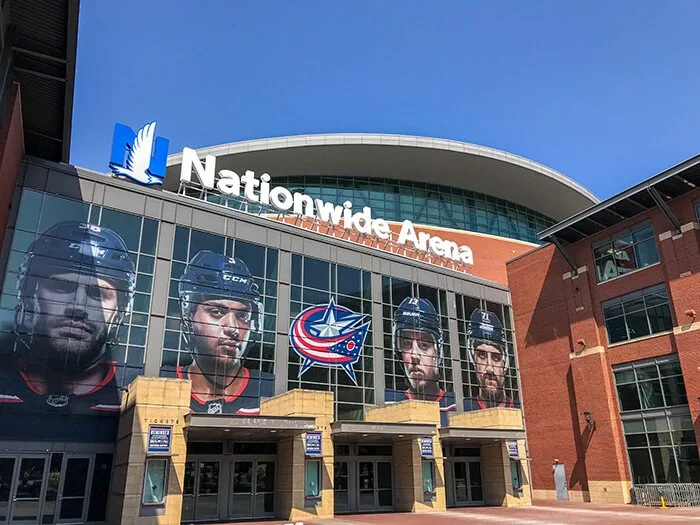 Nationwide Arena in Downtown Columbus