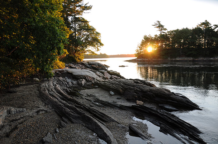 Sunrise over Casco Bay