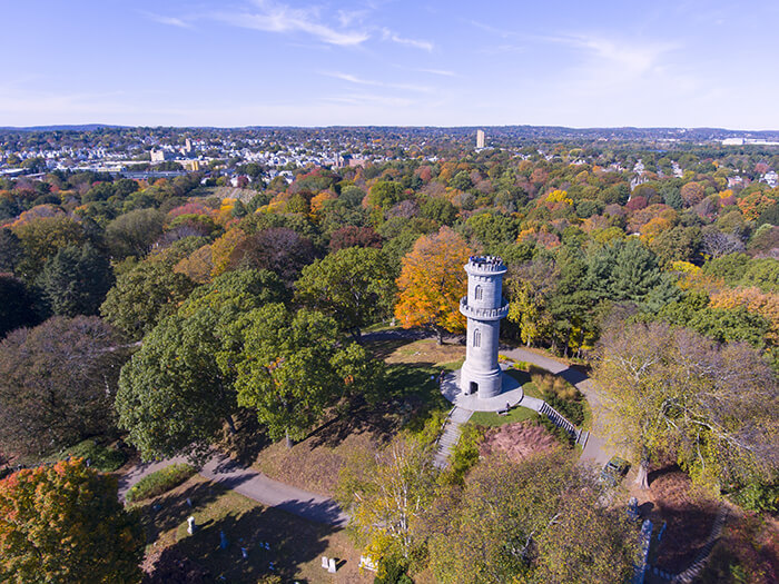 Washington Tower in Mount Auburn Cemetery