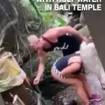 tourists use holy water to wash butt