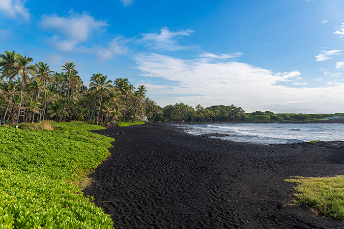 Punaluu Black Sand Beach