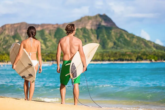 Waikiki Beach Surfing