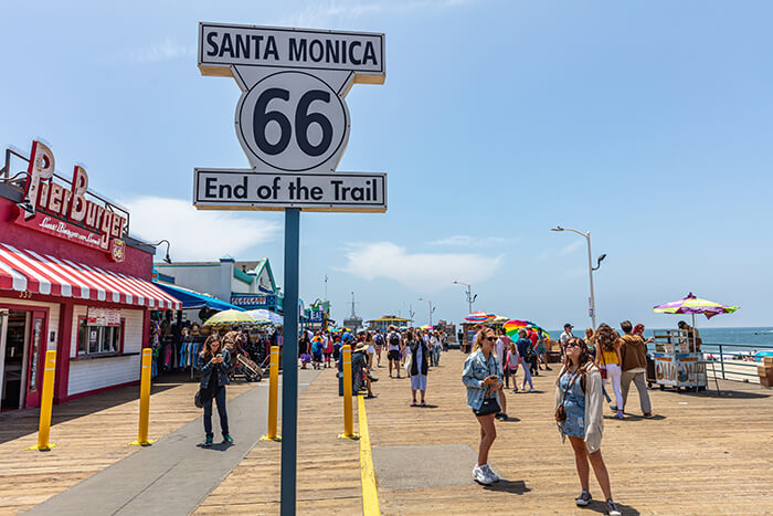 Route 66 End of the Trail Sign