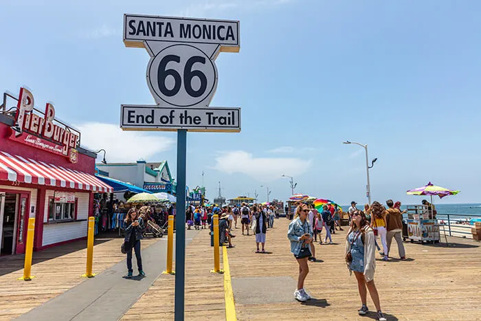 Route 66 End of the Trail Sign